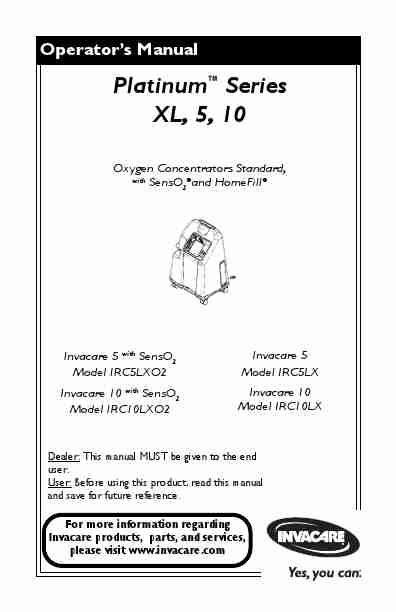 Invacare Oxygen Equipment IRC10LX-page_pdf